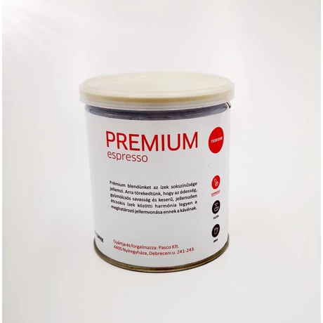 Pasco Premium szemes kávé fémdobozban 125 gramm
